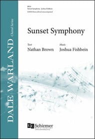 Sunset Symphony SATB choral sheet music cover Thumbnail